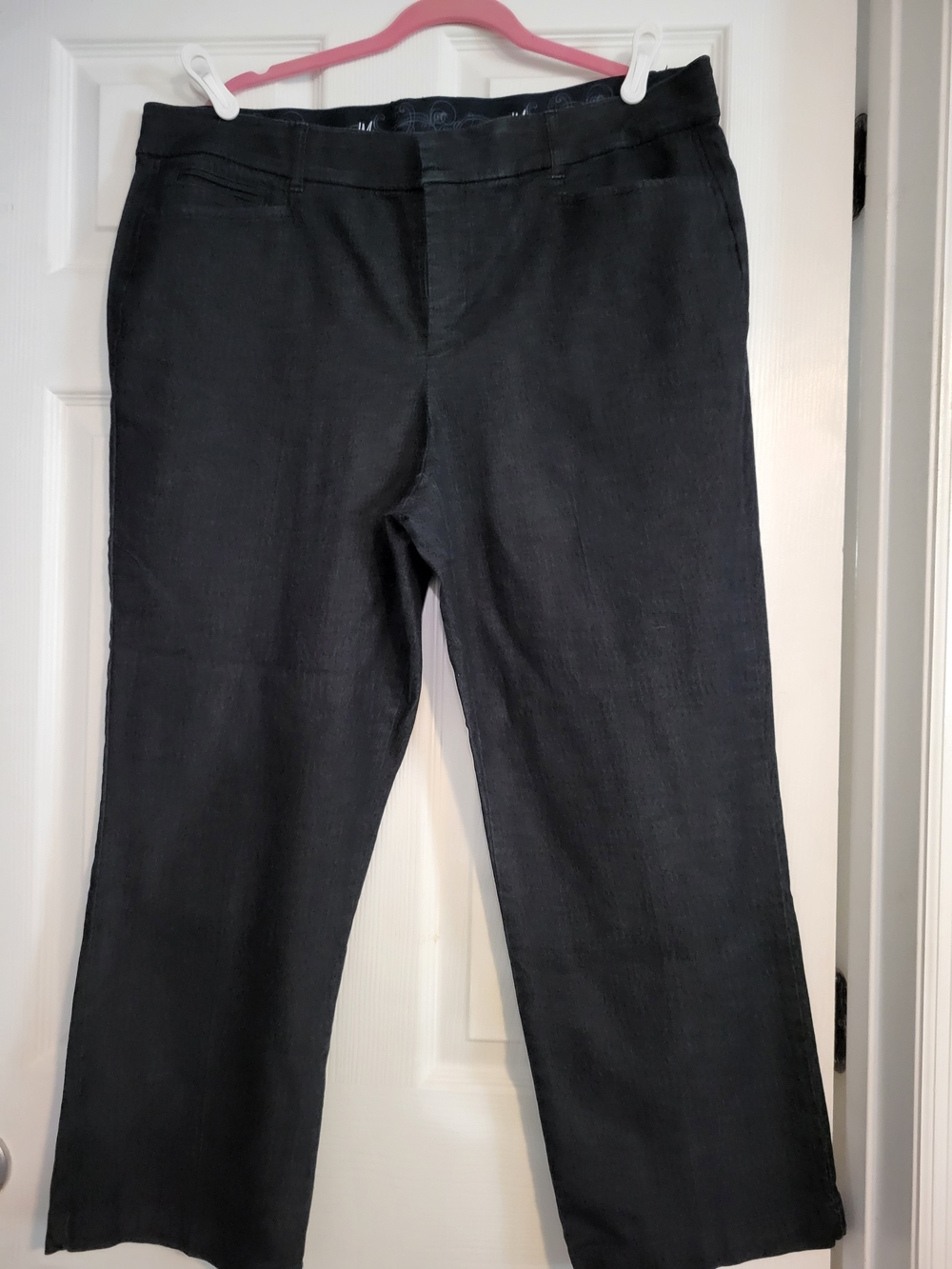 JM Collection Dark Denim-like Dress Pants